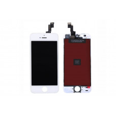 Дисплей для iPhone 5s в сборе с тачскрином и рамкой (белый)