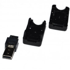 Штекер Micro USB в черном разборном корпусе